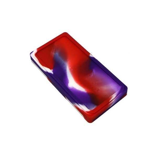 Estuches de silicona - Rojo, morado y blanco abierto