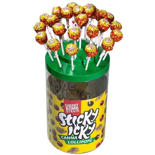 Piruletas Sabor Cannabis Sticky Icky