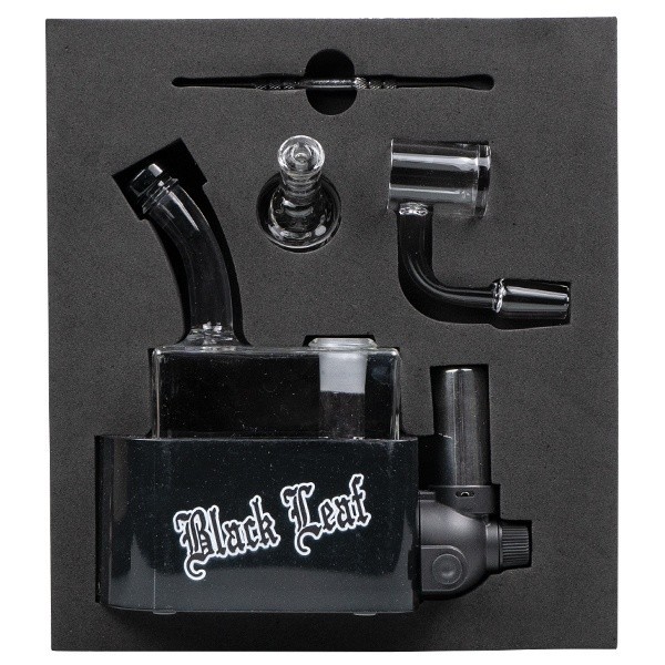 Bong Travel Rig con Soplete Black Leaf estuche