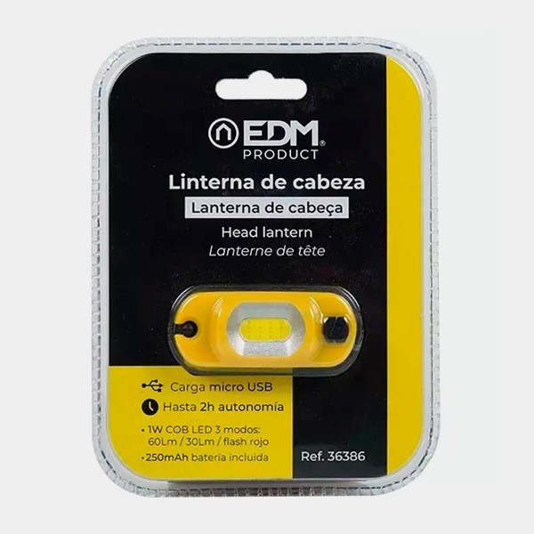 Lampada da testa Ricaricabile 1W