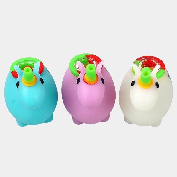 Pipa Unicornio Fluorescente GB frontal