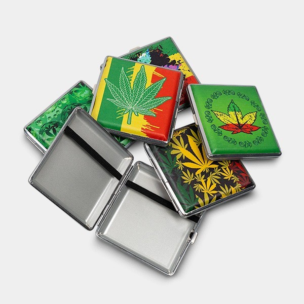Portasigarette di Metallo Rasta
