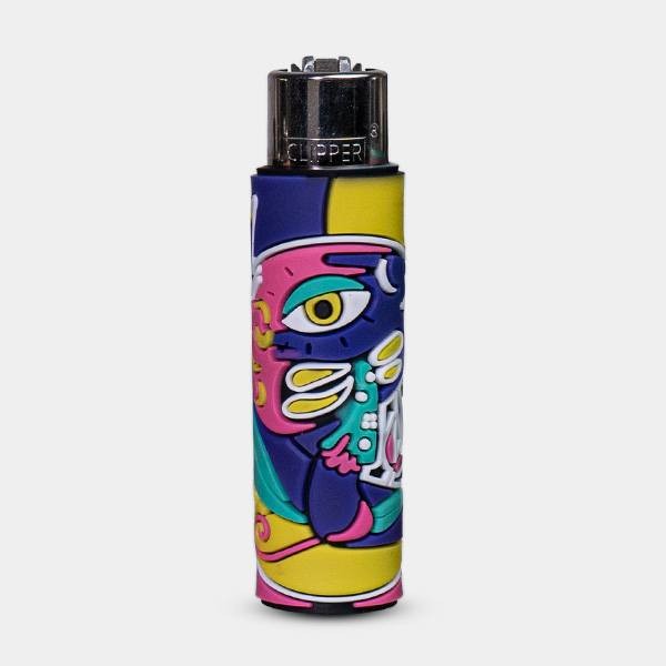 Mechero Clipper con Funda de Silicona Mush World 5