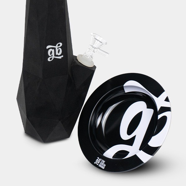 Set Bong Four Twenty Rasta con Caja detalle bong y cenicero