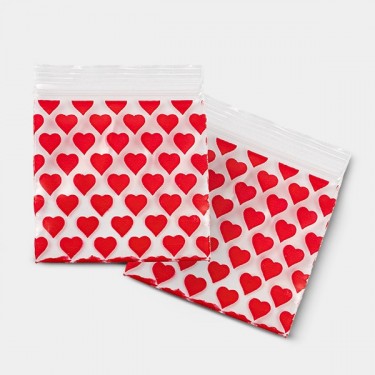 Busta Zip 50x50mm Cuore