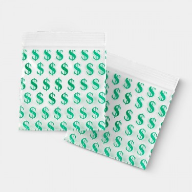 Busta Zip 50x50mm Dollaro