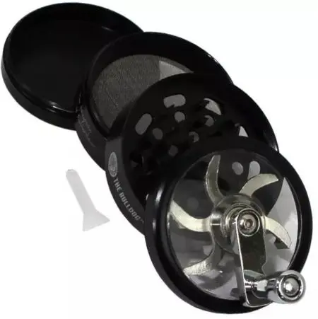 4-Part The Bulldog Grinder Grinder Manovella 4 Parti The Bulldog